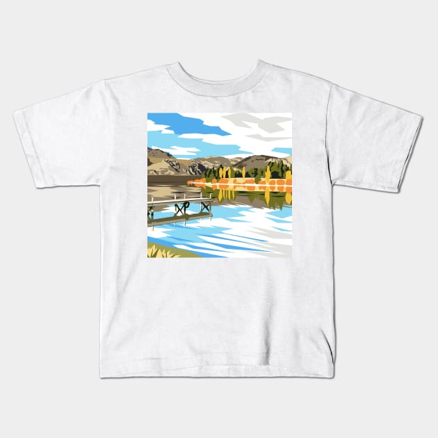 Cromwell Jetty Kids T-Shirt by irajane